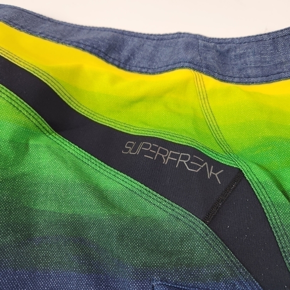 O'NEILL Super Freak Mens 31 Board Shorts Swim Trunks Unlined Pockets Surf - Picture 6 of 10